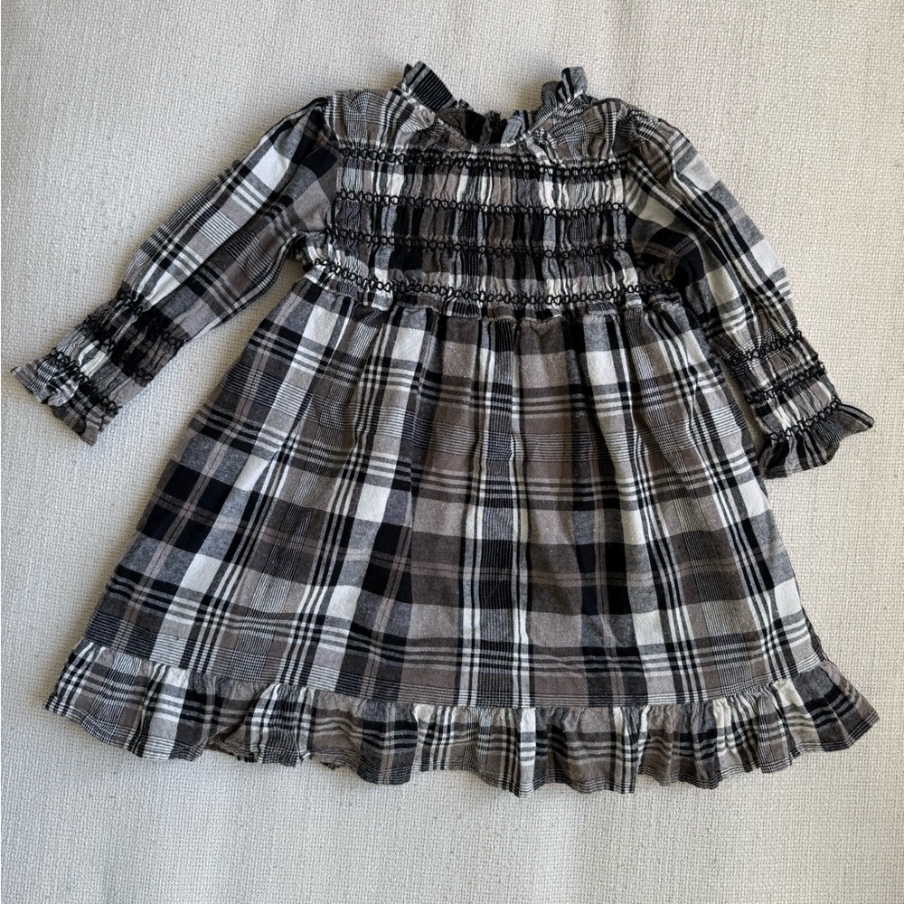 MonBébé plaid dress, sz S/1-2 year old